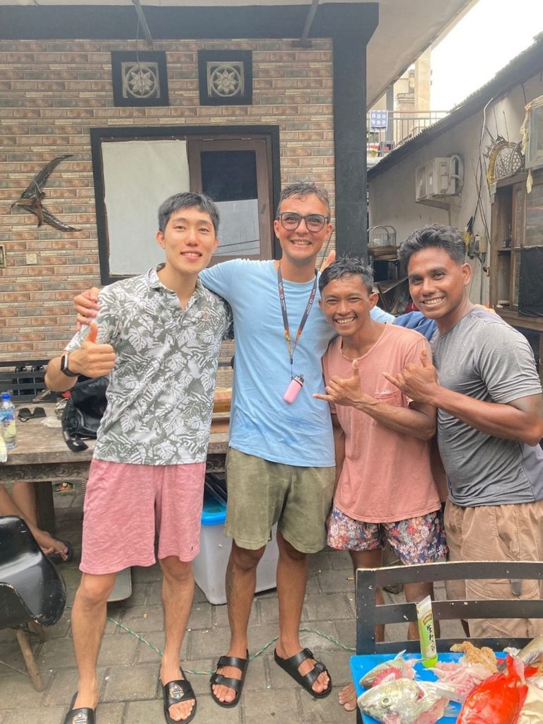 Tabasan bali spearfishing お客様と